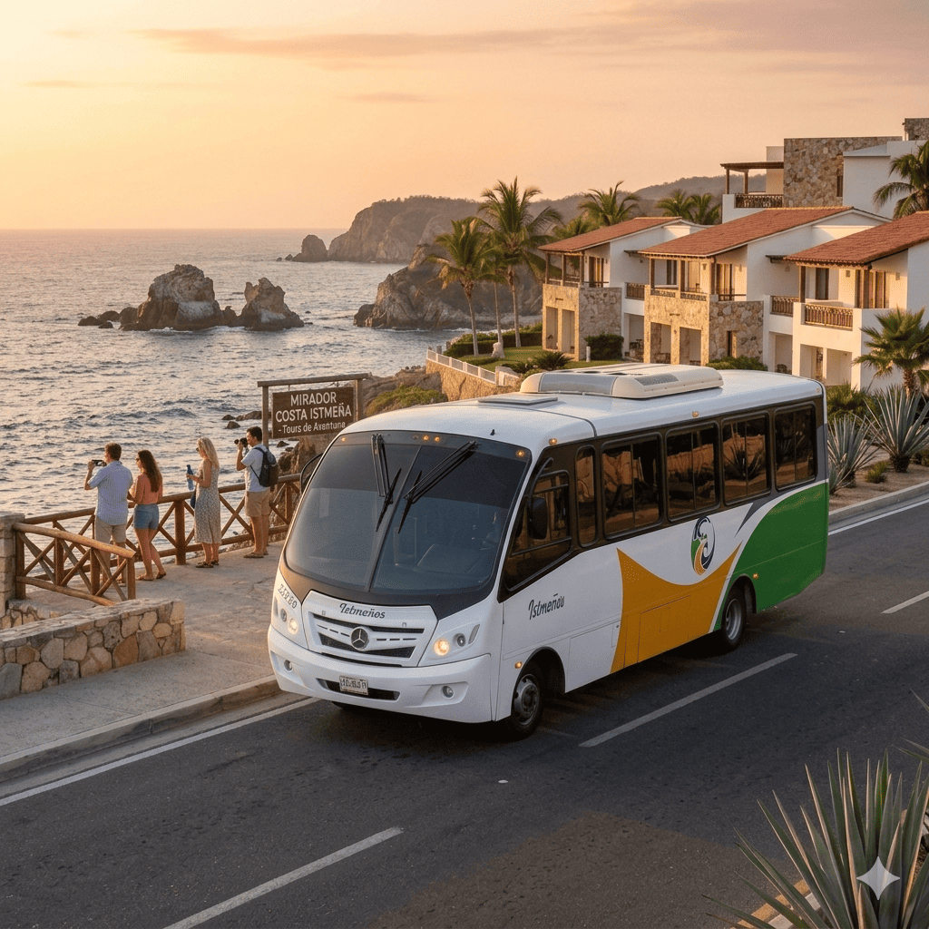 Renta de autobús para turismo y eventos en Huatulco y Costa de Oaxaca — Autotransportes Istmeños
